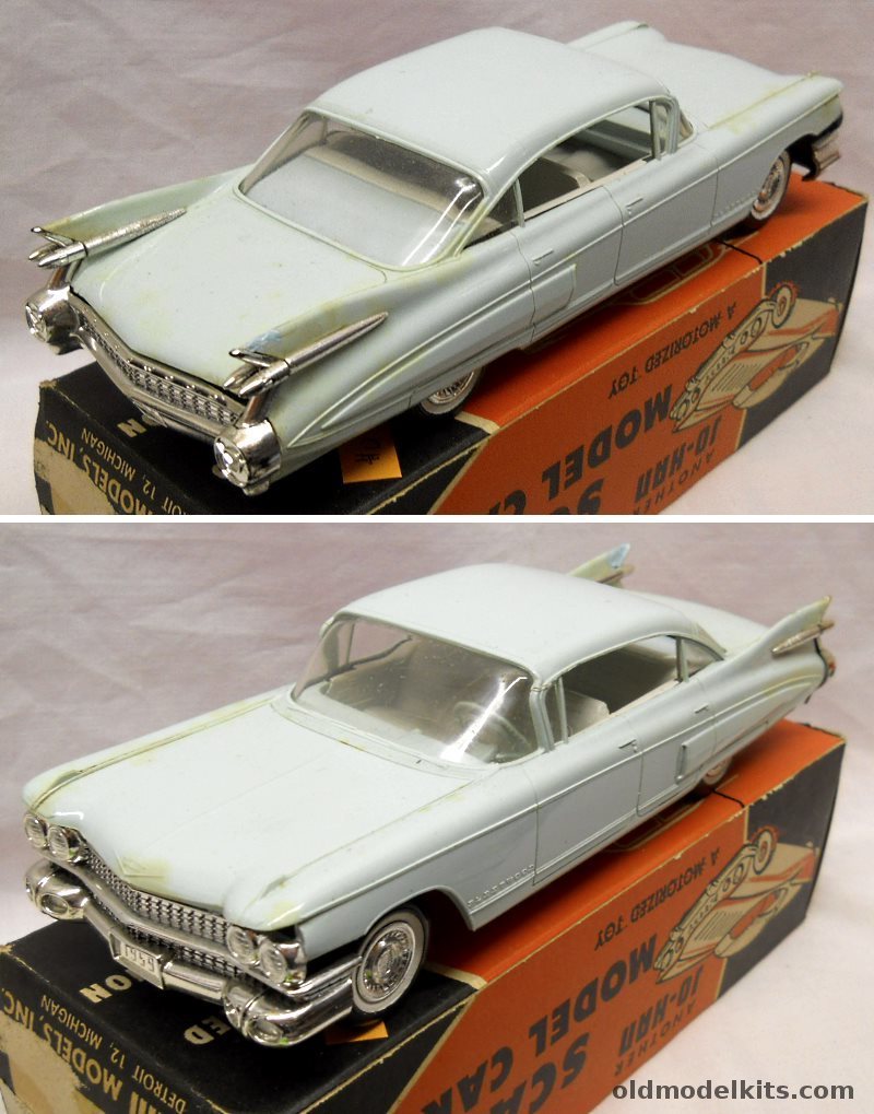 Jo-Han 1/25 1959 Cadillac Fleetwood Series 60 Four Door Hardtop 6 Window Promo plastic model kit